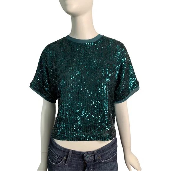 Lucy Paris Tops Lucy Paris Serena Sequin Top Poshmark